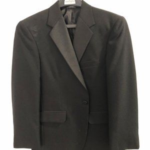 Black FormalWear Jacket Slim Fit Front Button Blazer